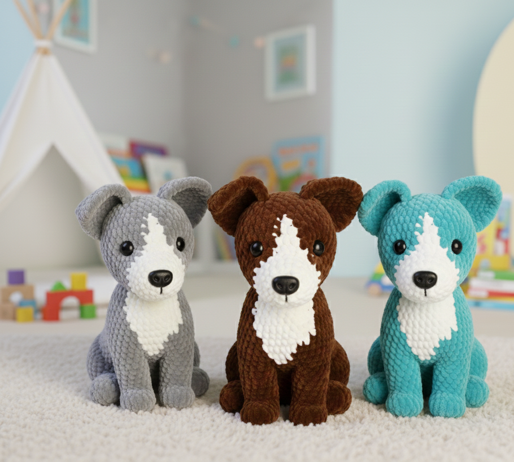 Amigurumi  Crochet Dog Pattern – Beginner PDF Guide