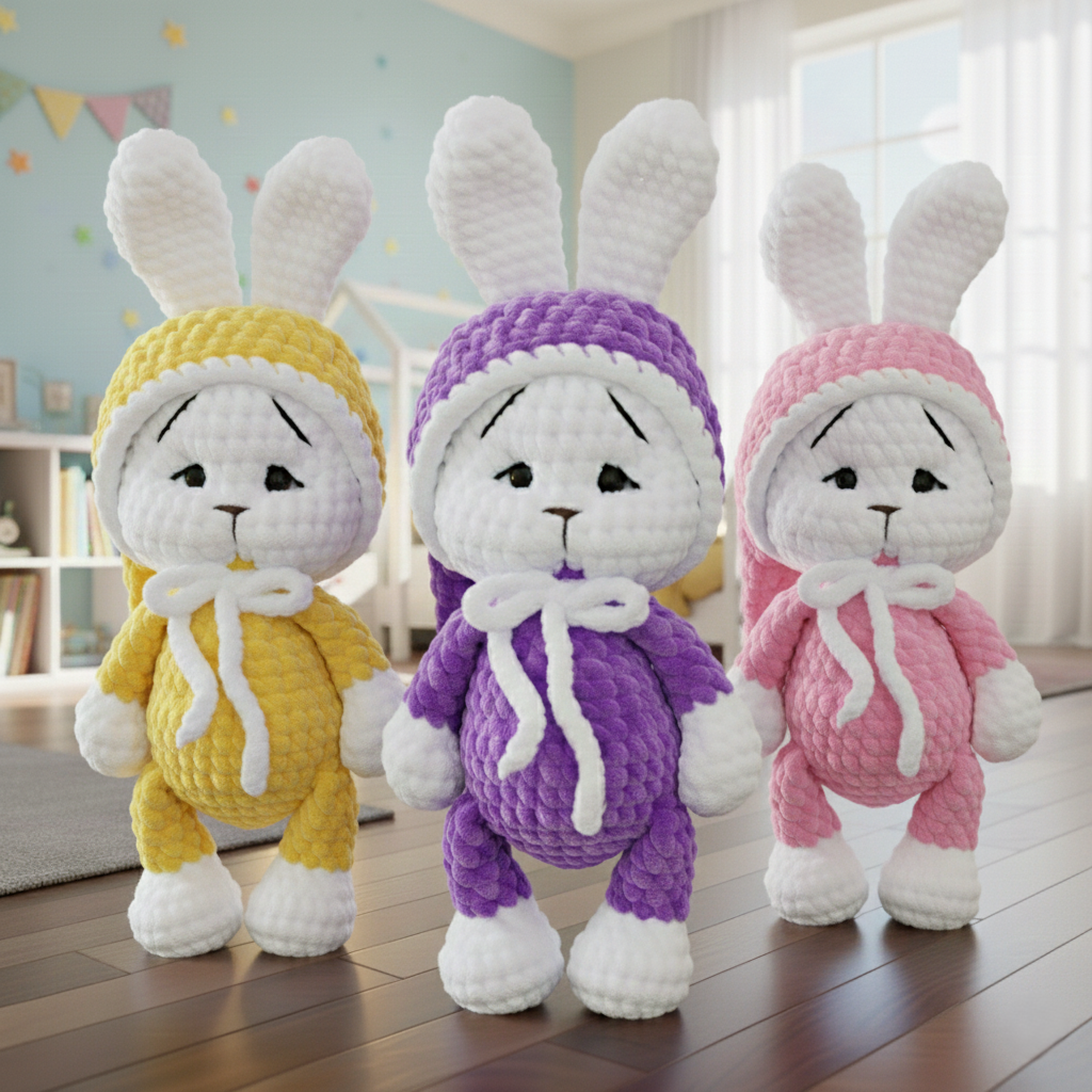 Amigurumi Plush Bunny Crochet Pattern – PDF Tutorial