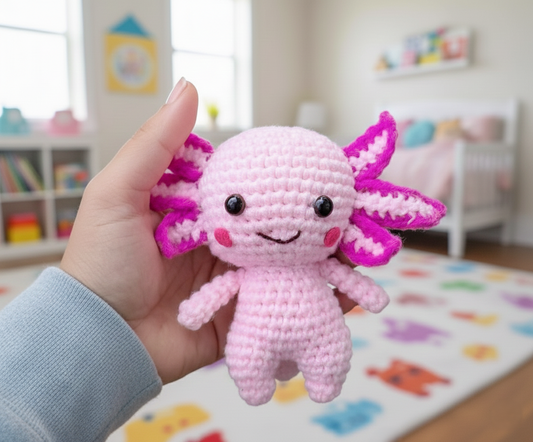 Axolotl Crochet Pattern – Amigurumi Plush Toy (Digital Download)